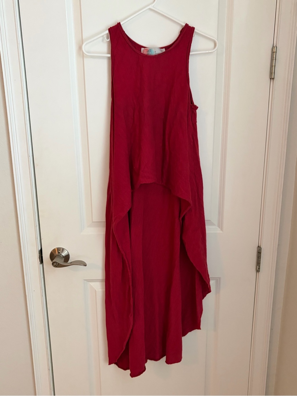 Free People BEACH Raspberry Red Flowing Swim Coverup